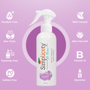 Simplicety® Lice Prevention Spray for Kids Hair (8 Fl Oz), All Natural Ingredients Lice Spray Treatment, Highly Effective Against Head Lice, Terminates Eggs, and Nits from All Hairs (Lavender)