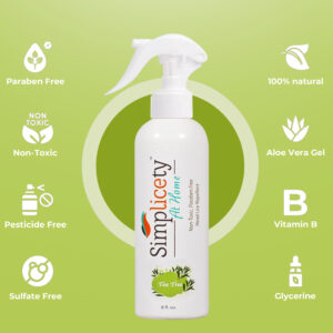 Simplicety® Lice Prevention Spray for Kids Hair (8 Fl Oz), All Natural Ingredients Lice Spray Treatment, Highly Effective Against Head Lice, Terminates Eggs, and Nits from All Hairs (Tea Tree)